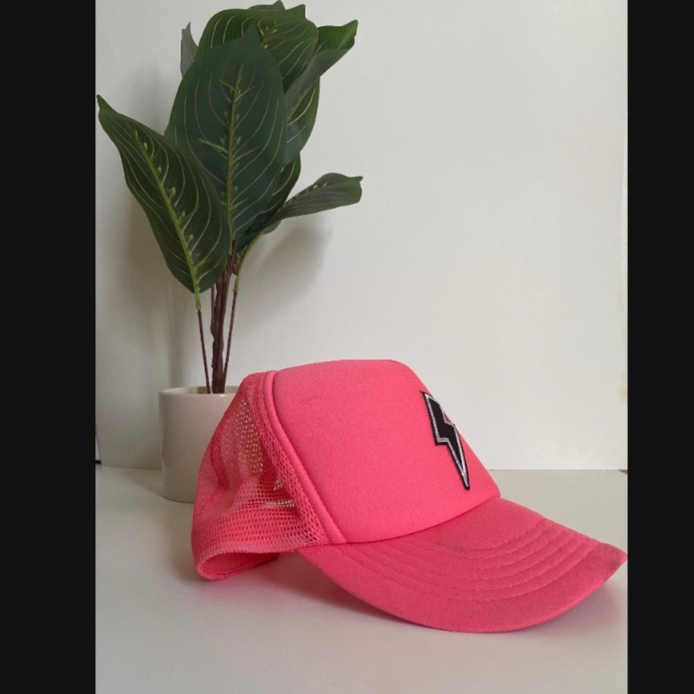Pink Lighting Bolt Dad Hat